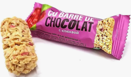 Конфеты злаковые CO BARRE DE с клюквой