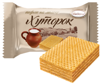 Вафли «Хуторок» на молоке